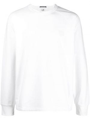 Bavlnené tričko C.p. Company biela