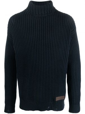 Dzianinowy sweter Dsquared2 niebieski