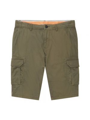 Cargo shorts mit reißverschluss mit taschen Tom Tailor grün