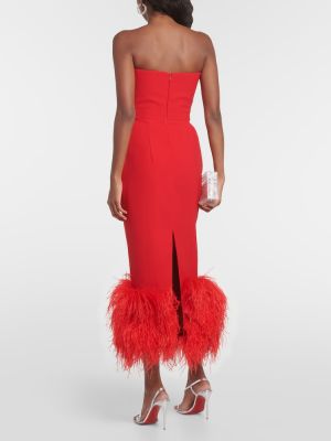 Μίντι φόρεμα με φτερά Rasario κόκκινο
