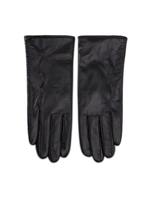 Kožené rukavice Semi Line čierna