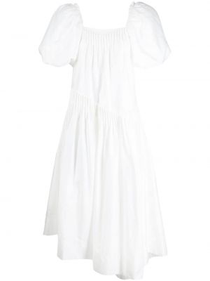 Асиметрична миди рокля Aje бяло