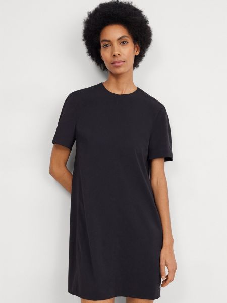 Платье мини из крепа Calvin Klein черное