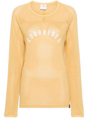 Μπλούζα με σχέδιο Courreges κίτρινο