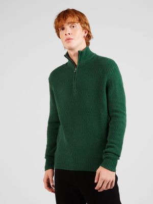 Džemperis ar augstu apkakli United Colors Of Benetton zaļš
