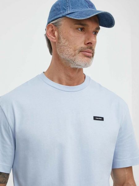 Памучна тениска с дълъг ръкав Calvin Klein
