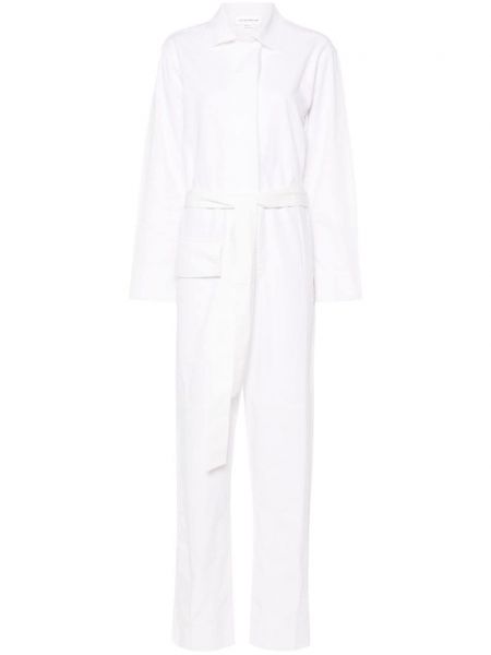 Puuvillased pükskostüüm Victoria Beckham valge