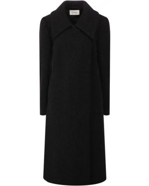 Шерстяное пальто Lemaire, черное