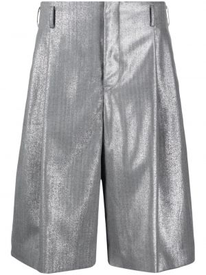 Volnene kratke hlače Comme Des Garçons Homme Plus srebrna