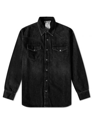 Джинсовая рубашка Acne Studios черная
