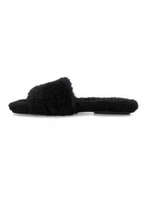 Sandalias de cuero de cuero sintético Marc Jacobs negro