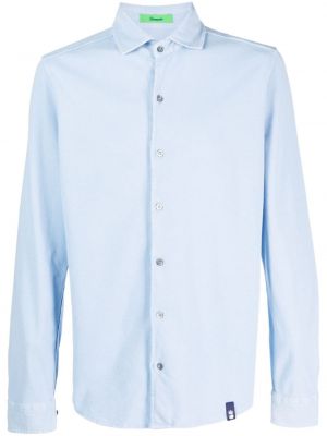 Памучна риза Drumohr синьо