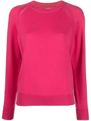 Кашмирен пуловер с кръгло деколте Barrie розово