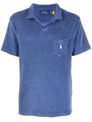 Brodert poloskjorte Polo Ralph Lauren blå