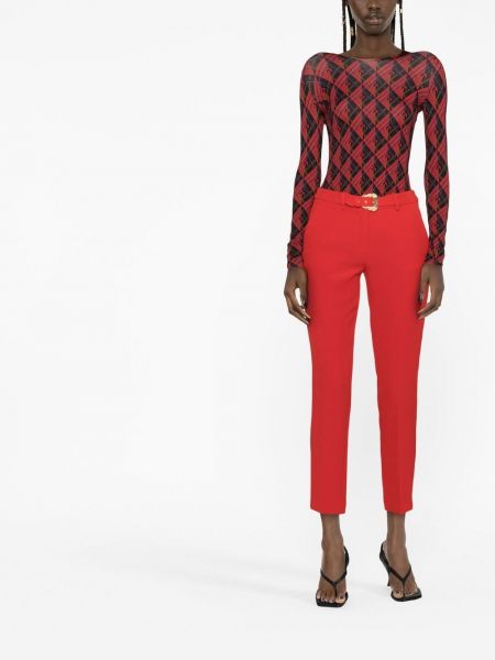 Pantalon Versace Jeans Couture rouge