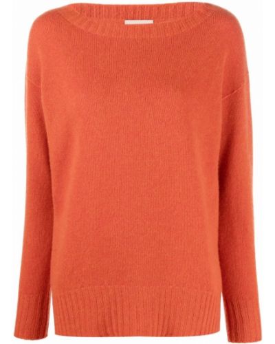 Jersey de cachemir de tela jersey con estampado de cachemira Drumohr naranja