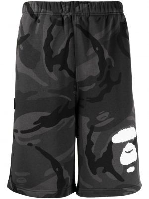 Bermuda con stampa camouflage Aape By *a Bathing Ape® nero