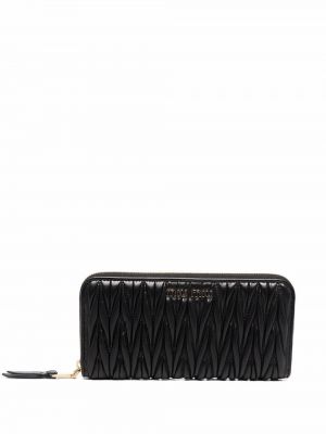 Cartera acolchada Miu Miu negro