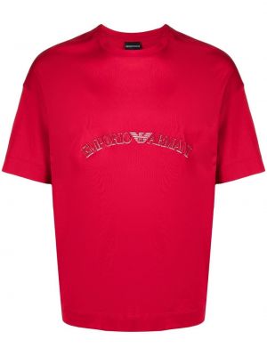 T-shirt Emporio Armani röd