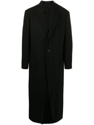 Abrigo con botones Yohji Yamamoto negro