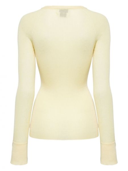 Pullover mit rundem ausschnitt Sa Su Phi gelb