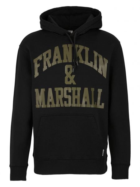 Черное худи с принтом Franklin & Marshall