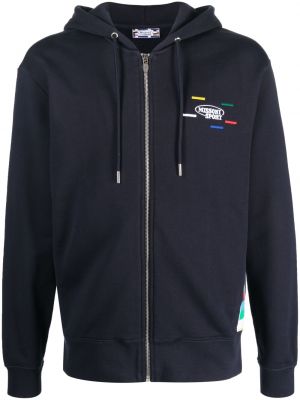 Hoodie med broderi Missoni blå