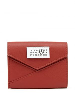 Usnjena denarnica Mm6 Maison Margiela rdeča