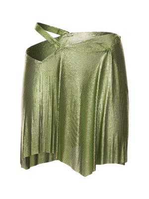 Mini spódniczka z siateczką Fannie Schiavoni zielona