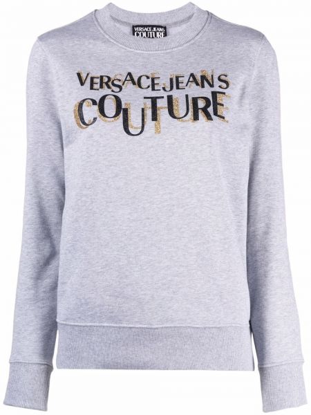 Sudadera con estampado Versace Jeans Couture gris