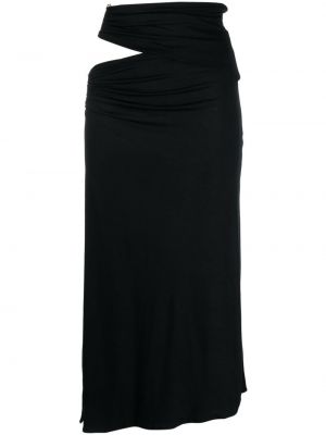 Asimetrična maksi suknja Concepto crna