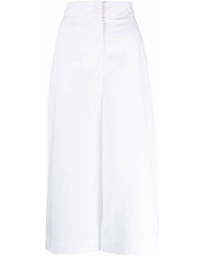 Pantalones culotte bootcut Msgm blanco