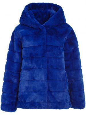 Péřová bunda s kapucí Apparis modrá