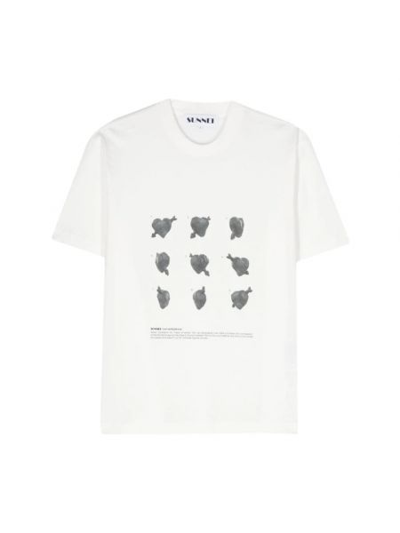 T-shirt mit print Sunnei weiß