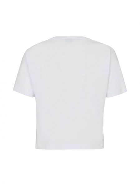 Camiseta con bordado Fendi blanco