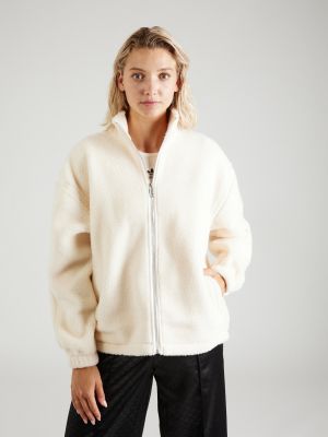 Geacă cu fermoar din fleece Adidas Originals alb