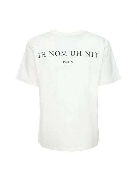 Koszulka bawełniana z nadrukiem Ih Nom Uh Nit biała