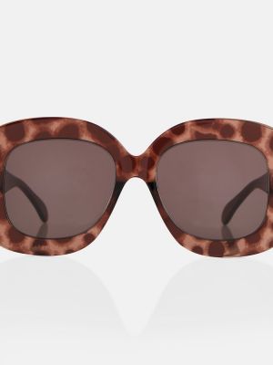 Oversize слънчеви очила Alaã¯a кафяво