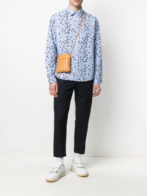 Camisa con estampado con estampado abstracto Kenzo azul