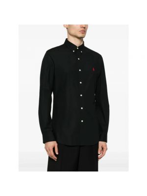 Camisa con bordado con botones Polo Ralph Lauren negro