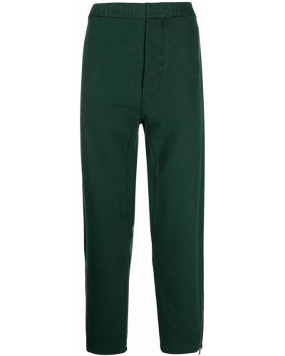 Pantalones rectos con cremallera Maison Margiela verde