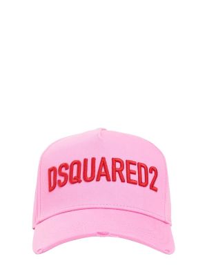 Κασκέτο με κέντημα Dsquared2 ροζ