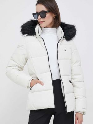 Téli kabát Calvin Klein Jeans bézs