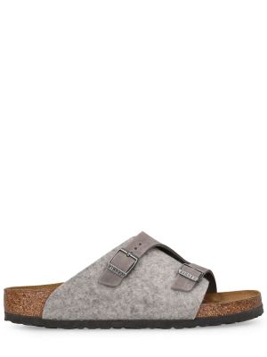 Plstěné sandály Birkenstock šedé