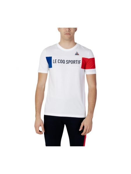 Biała koszulka Le Coq Sportif