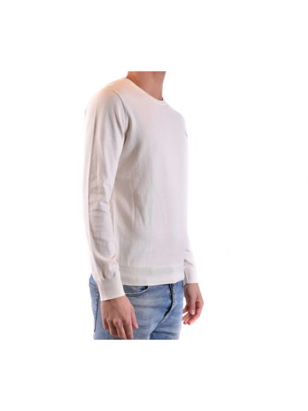 Sweter bawełniany z okrągłym dekoltem Ralph Lauren biały