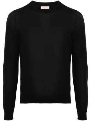 Svileni džemper od kašmira Valentino Garavani crna