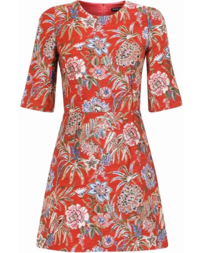 Jacquard floral dress Dolce & Gabbana rød