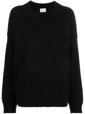 Kašmírový sveter s okrúhlym výstrihom Warm-me čierna
