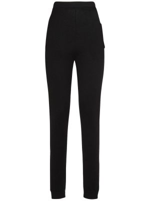Kasmír gyapjú leggings Saint Laurent fekete